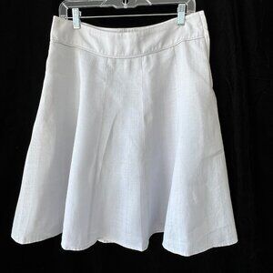 H&M A-Line Skirt, Light Silver Gray Knee Length, Lined, Size 8, EC!